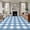 Blue, variant on Purple Checkered Area Rug 4x6 FT, Non Slip Kids Room Carpet, Farmhouse Buffalo Plaid Washable Soft Floor Carpet Non-Shedding Throw Rug for Dorm Kitchen Study Room Home Office Bedside