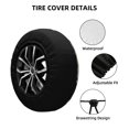 thumbnail image 2 of Honeii Comic Airplane Cockpit Illustration Print Tire Covers, Waterproof Anti-UV Sun Snow Rain Tire Covers for Trailers, RV, Camper, SUV, Truck-17 inch, 2 of 6