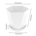 thumbnail image 2 of OUSITAID 6 Pcs Plant Pots Plastic Flower Pots Mini Nursery Pots Indoor Plant Pots with Pallet Trays, 2 of 7