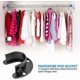 thumbnail image 5 of 2pcs Frosted Black Stainless Steel Shower Room Clothes Rail Curtain Flange Seat Cover Clothes Rail Bracket With Screws, 5 of 5