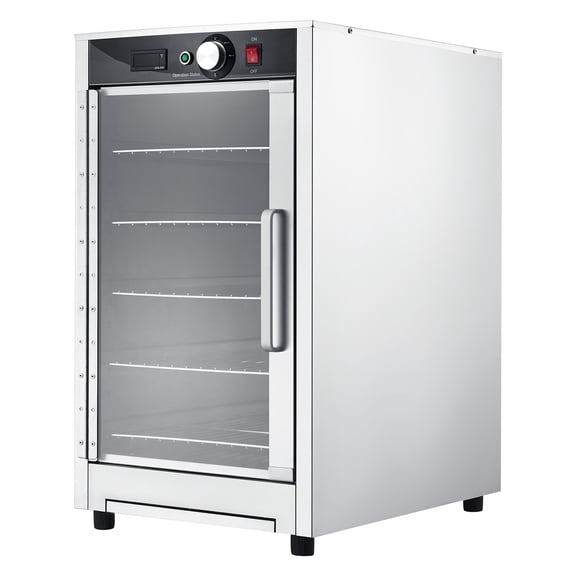 KFFKFF Electric Hot Box Food Warmer, 5-Layer Commercial Heating Cabinet with Water Tray, Transparent Door and Adjustable Racks, Stainless Steel Warming Unit for Food in Restaurants, Kitchens, Pizza