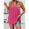thumbnail image 3 of Zeagoo Women Spaghetti Strap Tank Tops V Neck Eyelet Embroidery Loose Fit Casual Summer Tops, 3 of 5