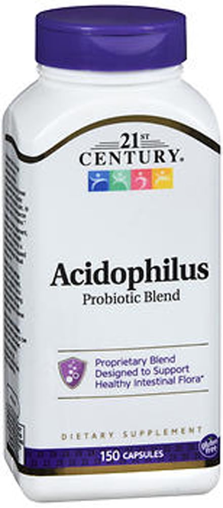 21st Century Acidophilus Probiotic Blend Capsules, 150 Count - Walmart.com