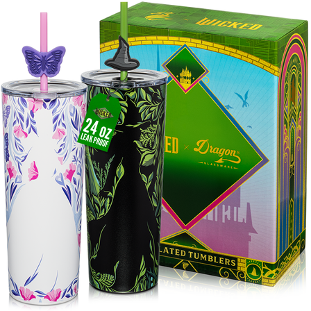 Dragon Glassware x Wicked Shadows 24 oz Set of 2 Tumblers