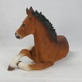 thumbnail image 3 of Hi-Line 12” Laying Down Horse Colt Garden Statue, Durable Polyresin, 3 of 7