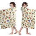 thumbnail image 4 of Red Mushroom Frog Light Pattern Hooded Bath Towel，50"x30" for Ages 3 To 12 Kids, Quick Dry Lightweight Soft Microfiber Hood Beach Towel Cover Up for Kids, 4 of 7