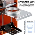 thumbnail image 6 of VEVORbrand Manual Tea Cup Sealer Machine 300-500 Cup/h, Manual Boba Tea Sealer Machine 90/95mm, Cup Diameter Cup Sealing Machine Orange, with Heating Technology for Bubble Milk Tea, 6 of 9