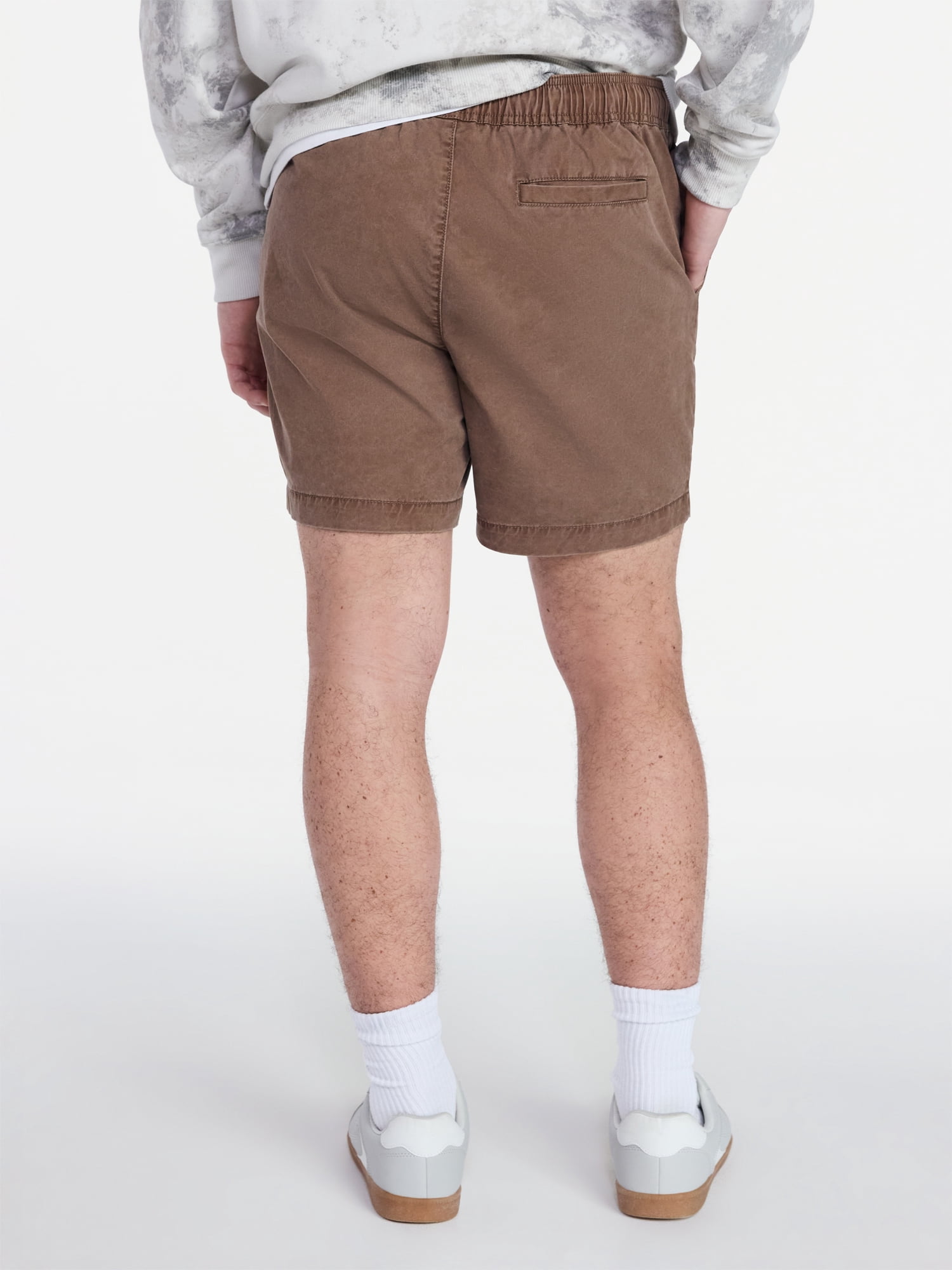 No Boundaries Flat Front Shorts, 6" Inseam, Men's XS-5XL