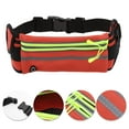 thumbnail image 3 of Unique Bargains 1 Pc Reflective with Zipper Running Waist Pack for Hiking Gym EVA Red, 3 of 4