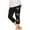 Black, variant on ZACPNCV Girls Athletic Capri Leggings Independence Day Print High Waist Kids Leggings Athletic Sports Workout Dance Tights Cropped Pants White 8-9 Years