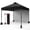 Black black, variant on Kselythan Pop Up Canopy Tent,10x10FT Beach Tent With 1 Sidewall,Portable Commercial Canopy Tent,Outdoor Sun Shade With Vented Top Roller Bag,4 Sandbags,4 Ropes And 8 Tent Stakes For Home Party Event