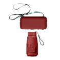 thumbnail image 3 of de viaje de lluvia con estuche Pequeño impermeable Mini compacto plegable portátil para actividades al aire libre Rojo Sunnimix Paraguas de viaje, 3 of 8