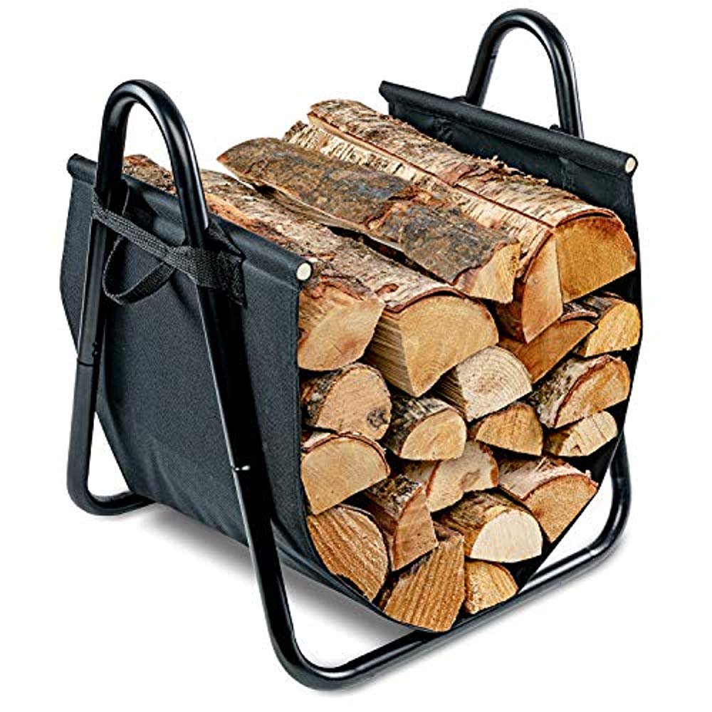 Firewood Log Holder and Carrier Large 2in1 Indoor/Outdoor Firewood
