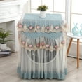 thumbnail image 2 of Lace Ruffle Floral Washing Machine Dust Cover Protection Front Durable Soft Home, 2 of 6