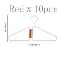 10PCS Foldable Plastic Clothes Hanger - Portable Folding Clothes Hanger for Travel, Folding Hangers Space Saving