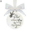 thumbnail image 2 of Visland Christmas Ornaments Feather Ball, Memorial Christmas Ornament Sympathy Gift, Angels in Heaven Memorial Ornament Pendant Xmas Tree Decor, 2 of 6