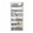 White+Clear, variant on Shangmakel 6-Tier Clear Plastic Storage Organizer Cart,Rolling Storage Cart for Closet,Storage Tower for Living Room Hallway Dormitory