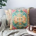 thumbnail image 2 of Throw Pillow Cover 18"x18" Boho, Vintage Persian Pillow Cover Ethnic Decorative Pillow Cases Home Outdoor Square Green Pink Pillowcase for Bed Sofa Couch, 2 of 6