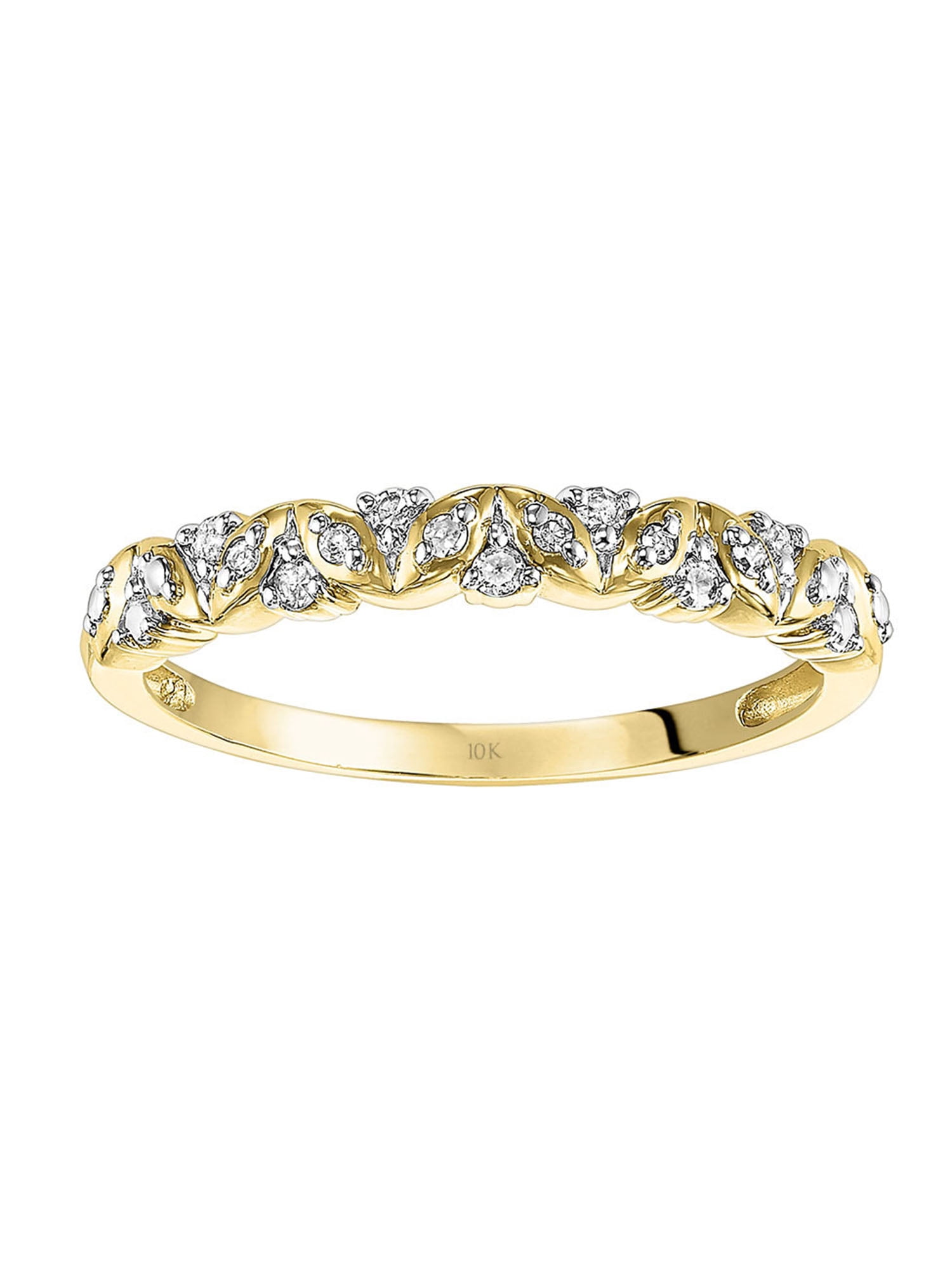 1/10 Carat T.W. Diamond 10kt Yellow Gold "Sweet Rememberance" Women's Anniversary Band