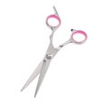 thumbnail image 5 of 6.69 Inch Length Straight Scissors for Long Short Thick Hard Soft Hair for Men Women with Pink Gasket Ring, 5 of 6