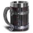 thumbnail image 4 of Yuarrent Taza de bebida de jugo de vino de acero inoxidable, reemplazo elegante Vintage, empuñadura vikinga, taza de resina para fiesta, Barra de herramientas, 4 of 6