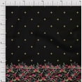 thumbnail image 1 of Soimoi Cotton Voile Fabric Artistic Leaves & Flower Panel Print Sewing Fabric Yard 42 Inch Wide, 1 of 3