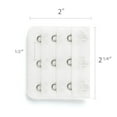 thumbnail image 3 of Lady Elastic 3 Rows 3 Hooks Clip on Strap Bra Extender White, 3 of 5