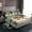 Green Grey, variant on Feelyou Kawaii Santa Claus Full Size Sheets, Winter Christmas Festival Bed Sheets, Jungle Reindeer Sheet Sets, Lightweight Room Decor, 4pcs