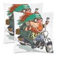 thumbnail image 1 of MKHERT Motorcycle Knight Pillowcase Pillow Protector Cushion Cover 18x18 inch,Set of 2, 1 of 3