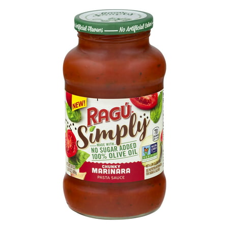 (3 pack) Ragu Simply Chunky Marinara Pasta Sauce, 24 (Best Meat Ragu Sauce Recipe)