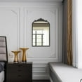 thumbnail image 5 of Lumora 26"x38" Arched Vintage Wall Bathroom Mirror, Black, 5 of 5