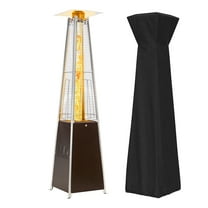 Pyramid Patio Heater, 48,000 BTU Outdoor Propane Patio Heater, Bronze