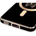 thumbnail image 5 of for Samsung Galaxy S21Plus 5G Phone Case Luxury Plating Cute Butterfly Small Pattern Case Full Camera Protection Soft Silicone Shockproof Bumper Cover (Black), 5 of 12