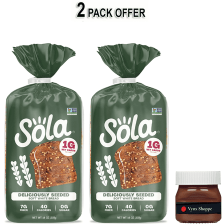 Sola Deliciously Seeded Bread, Soft White Bread, Non-GMO, 14 oz Loaf