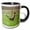 Black/White, variant on 3drose, Fall City, Wa. Male Ring-necked Pheasant at Liberty on a Farm., 11oz Mug