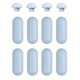 thumbnail image 1 of Juego de tampón de base de inodoro - Paquete de 8 almohadillas acolchadas grises para reparaciones silenciosas y fáciles, 1 of 10