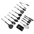 thumbnail image 4 of Juego De Utensilios De Cocina De Silicona, Mango Cómodo Utensilios De Cocina De Acero Inoxidable De Silicona Utensilios Completos Para Restaurante Para El Hogar Cergrey 14pcs Kitchen Utensils Set, 4 of 8
