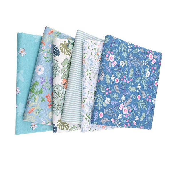 pitrice Tissu Patchwork Coton Sergé Imprimé Bricolage Handwork Respirant Tissu d'Impression de Couleur Variée pour le Patchwork de Courtepointe Type 12
