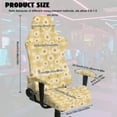 thumbnail image 7 of Xoenoiee Yellow Daisy Grid Pattern Gaming Chair Covers with Armrest Cover, Stretch Washable Computer Gaming Chair Slipcovers for Armchair, Swivel, Computer Boss Chair, 7 of 7