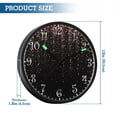 thumbnail image 3 of Voice Activated Clock with Glow Light 12 Inch Large Silent Wall Clock Battery Operated for Home Decor Rose Gold Glitter, 3 of 8