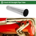 thumbnail image 2 of Tubo de escape recto de 4" OD Unique Bargains T304 acero inoxidable tubería de automóvil 17" longitud doble expansión en los extremos pulido de superficie tono plateado, 2 of 7