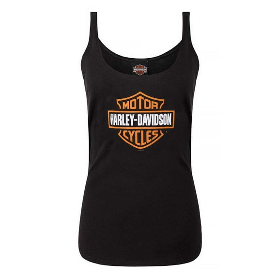 Harley-Davidson Women's Classic Bar & Shield Full-Back Tank Top, Black (XS), Harley Davidson