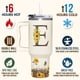 thumbnail image 4 of Vaso SUFAVN con diseño de girasoles con monograma, 1,2 L, para mujer, 4 of 7