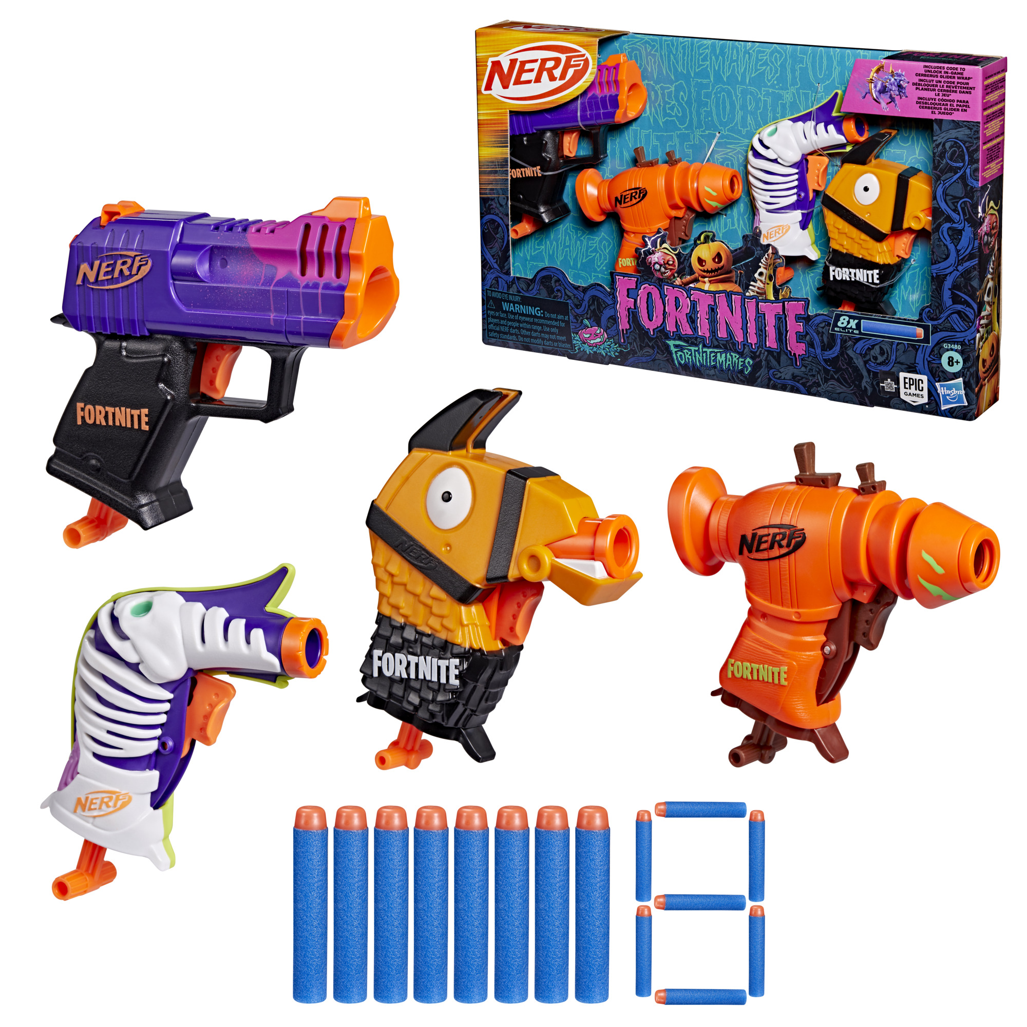 Nerf Fortnitemares 4-Blaster Pack photo 1