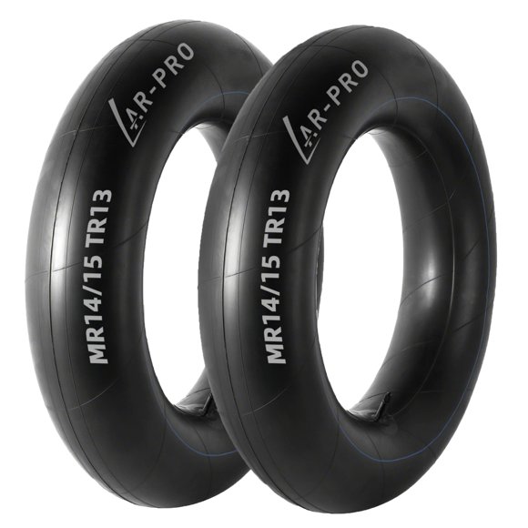 AR-PRO (Lot de 2) MR14/15 Chambres à Air de Pneu Robustes avec Tiges de Valve Droites TR13 Conviennent à R14 Pouces R15 Pouces - Fabriqué à Partir de Caoutchouc Butyle Durable