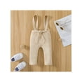 thumbnail image 2 of One opening Summer Infant Baby Suspender Pants Fashion Newborn Solid Color Knitting Ribbed Bib Pants Simple Sleeveless Overalls Clothing, 2 of 9