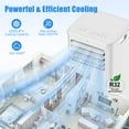 thumbnail image 4 of Frostorm White 12000 BTU Portable Air Conditioner,Air Conditioner Up Cooling Range to460 Sq.ft,4 in 1 with Remote Control,WiFi Control, Sleep Mode, Windows Kit, 4 of 9