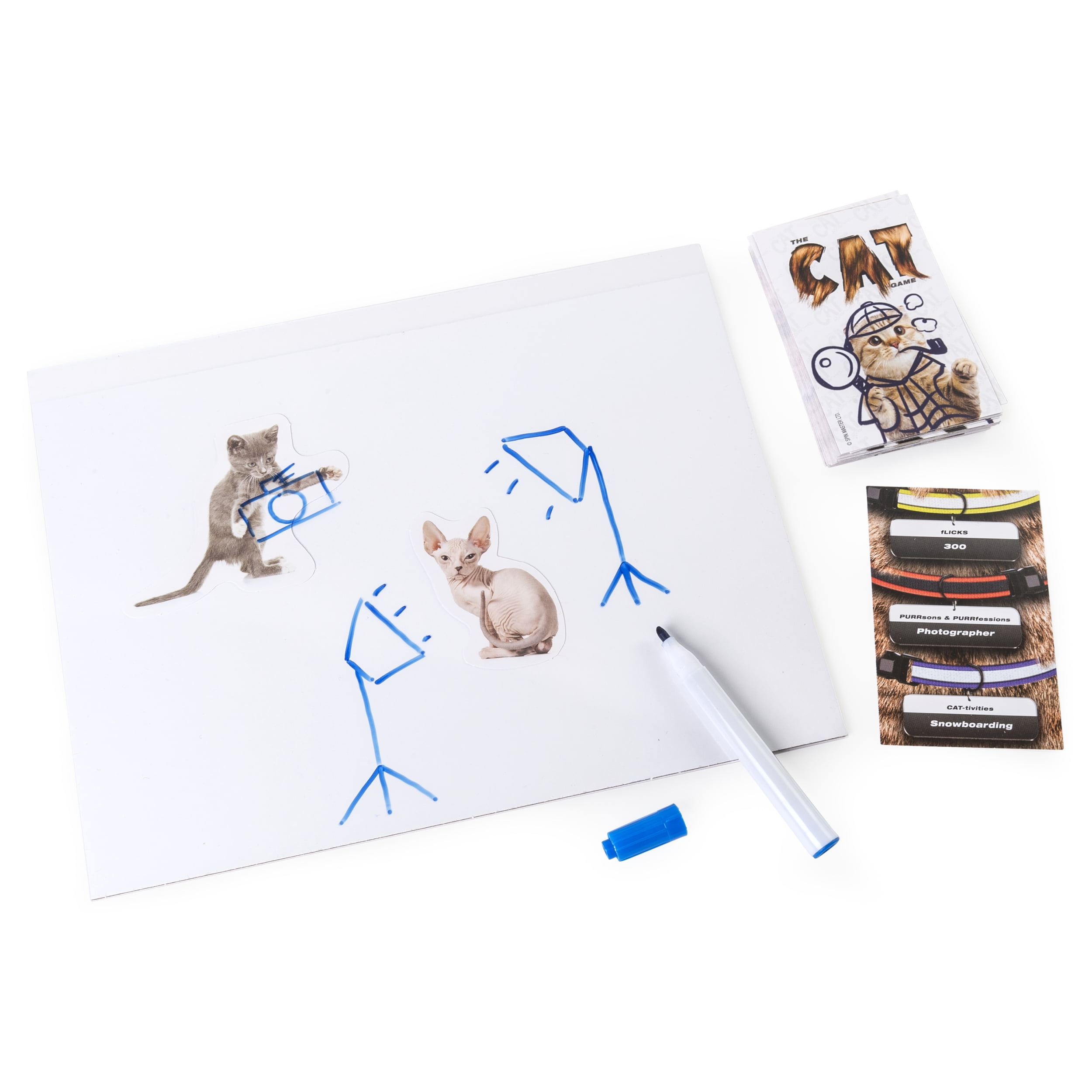 The Cat Game Board Game Drawing Card Game by Spin Master