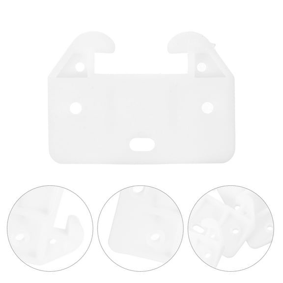 ULTNICE 20Pcs White Plastic Drawer Guides for Smooth Operation in Dresser Cabinets and Wardrobes 11.8*7.9*3.9in
