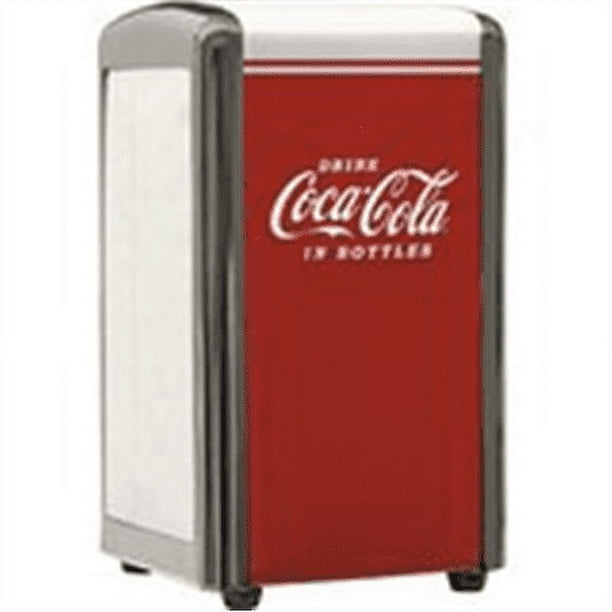 TableCraft Coca-Cola CC342 Drink Coca-Cola Napkin Dispenser,Red,Small 